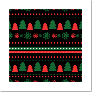 Christmas Gifts | Tree - Snowflake Pattern 2022 Posters and Art